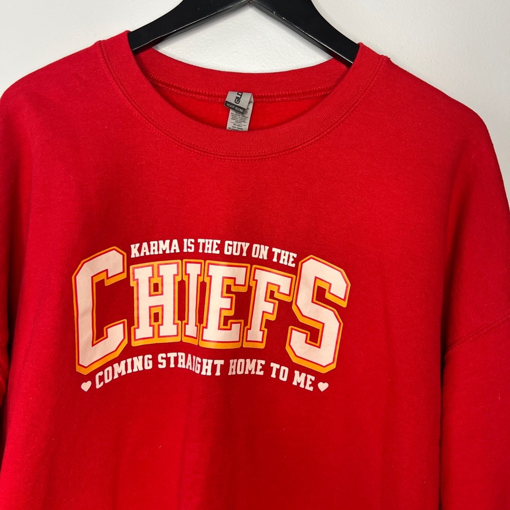 Gildan Chiefs Kelce Swift Cozy Comfy Sweatshirt Size 2X - Picture 2 of 5